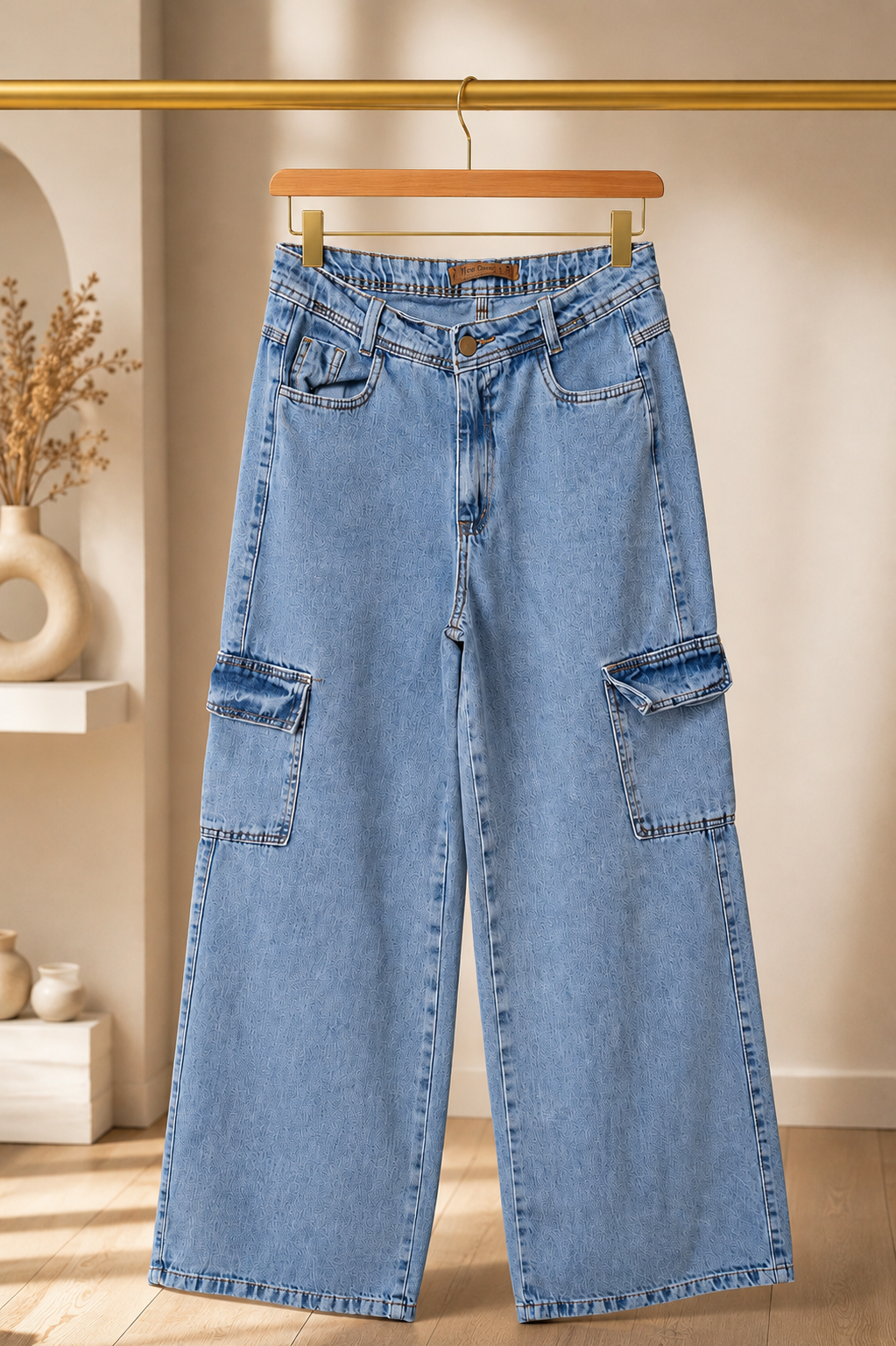 Calça Pantalona Cargo