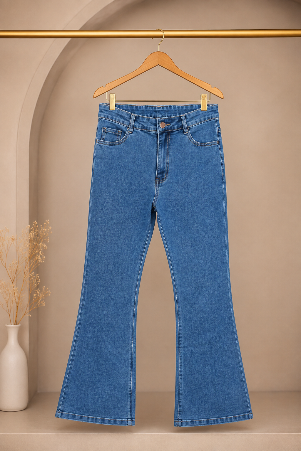 Calça Jeans Flare